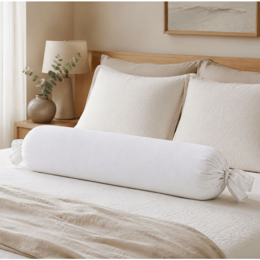 Super Soft White Bolster Case