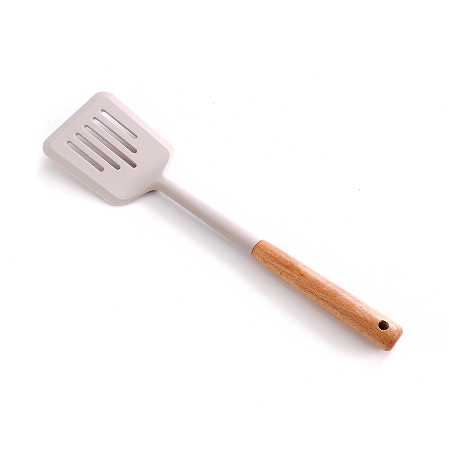 Tay Silicone & Wood Slotted Turner Tay Silicone & Wood Slotted Turner Mandaue Foam