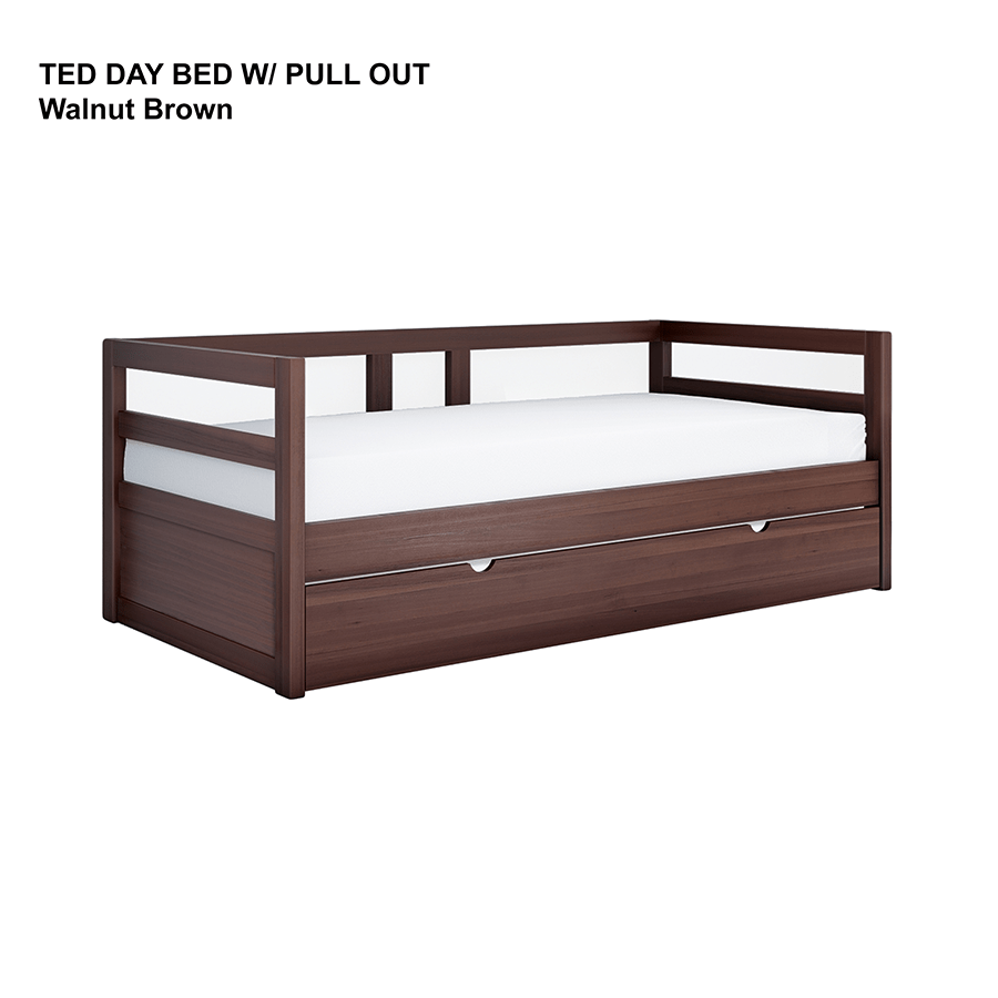 Ted Day Bed Ted Day Bed Walnut Brown Mandaue Foam