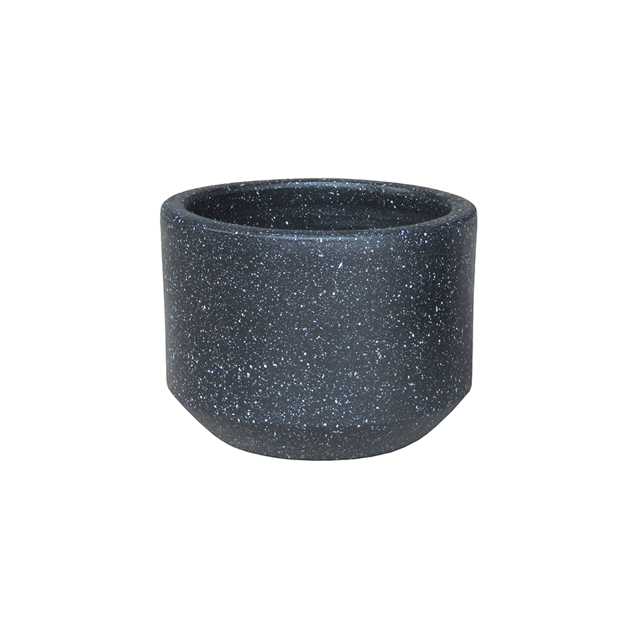 MORE TERRAZO OPTIONS Terrazo Black Clay Pot Terrazo Black Clay Pot 21 cm Mandaue Foam