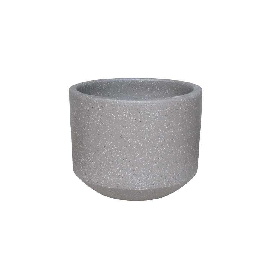 MORE TERRAZO OPTIONS Terrazo Gray Clay Pot Terrazo Gray Clay Pot 28 cm Mandaue Foam