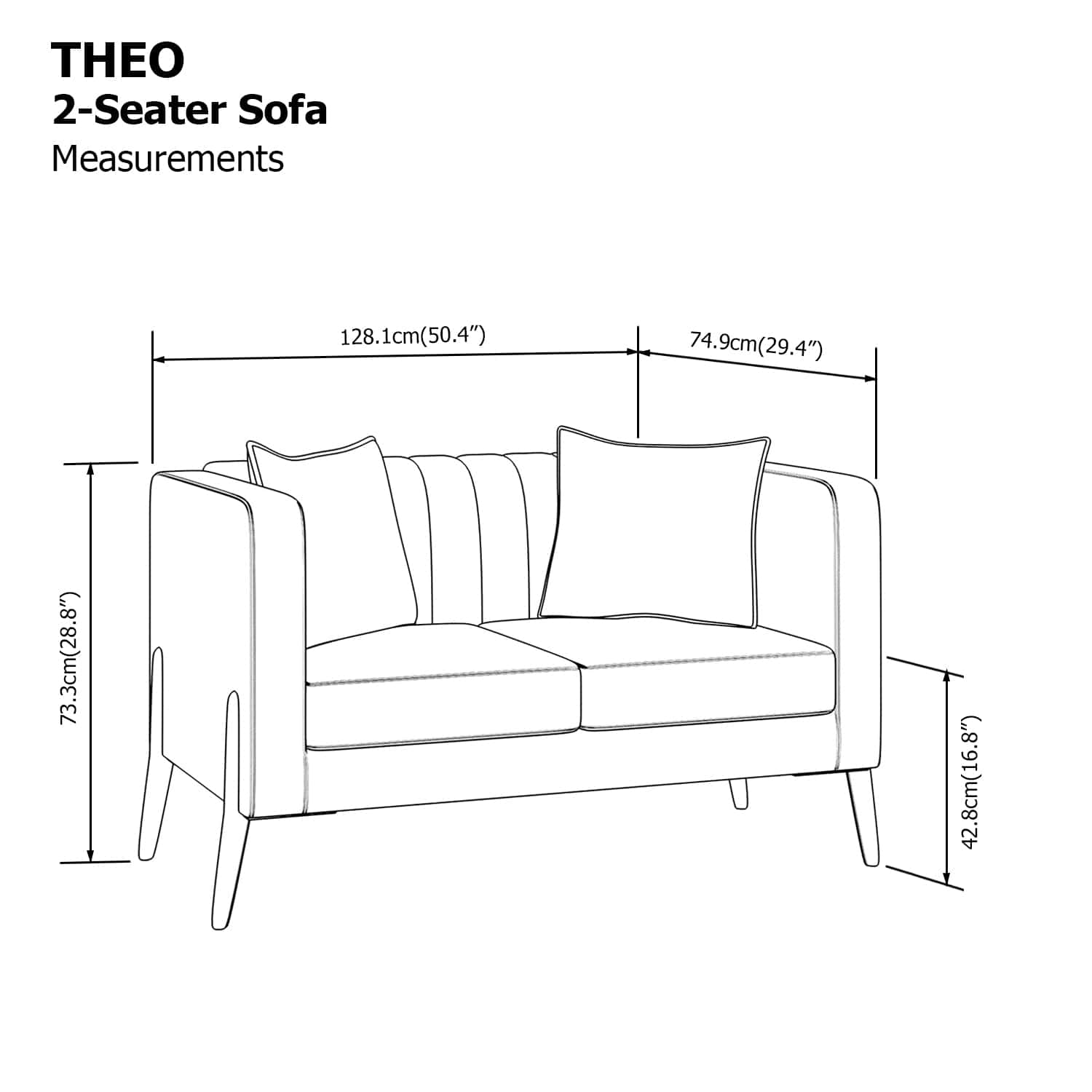Theo 2 Seater Sofa