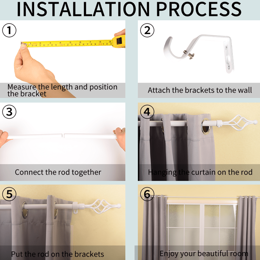 MORE THIA OPTIONS Thia Heavy-duty White Curtain Rod Thia Heavy-duty White Curtain Rod Mandaue Foam