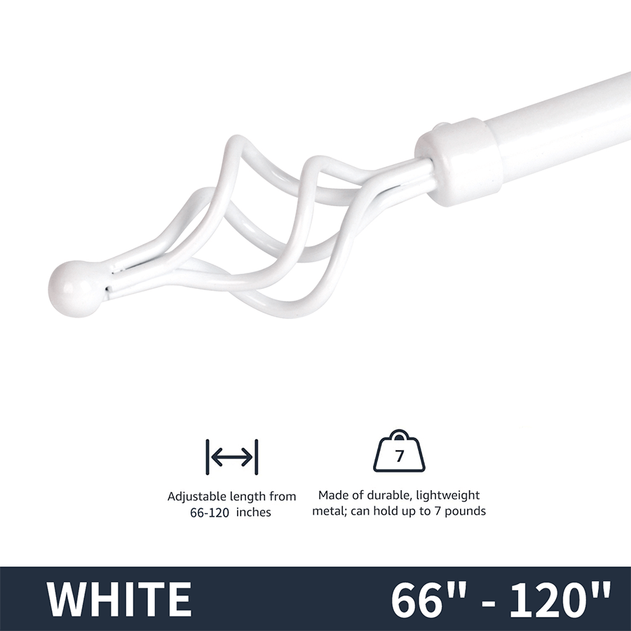 MORE THIA OPTIONS Thia Heavy-duty White Curtain Rod Thia Heavy-duty White Curtain Rod Mandaue Foam
