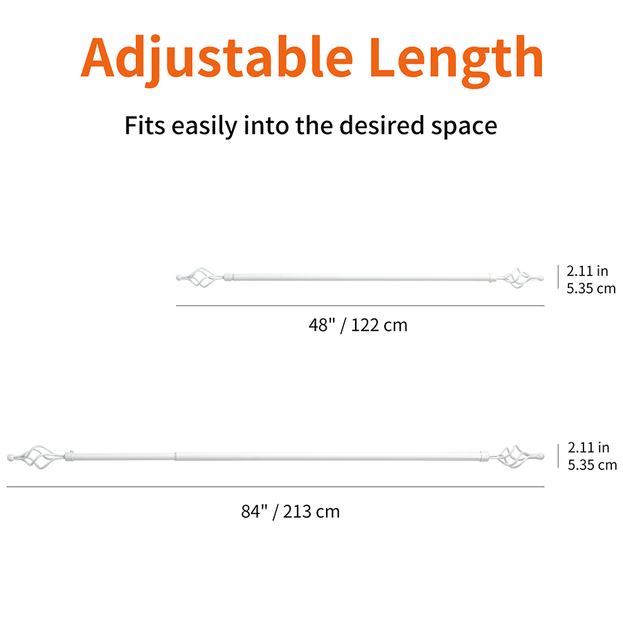 MORE THIA OPTIONS Thia Heavy-duty White Curtain Rod Thia Heavy-duty White Curtain Rod Mandaue Foam
