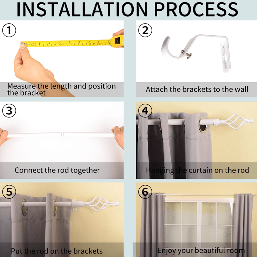 MORE THIA OPTIONS Thia Heavy-duty White Curtain Rod Thia Heavy-duty White Curtain Rod Mandaue Foam