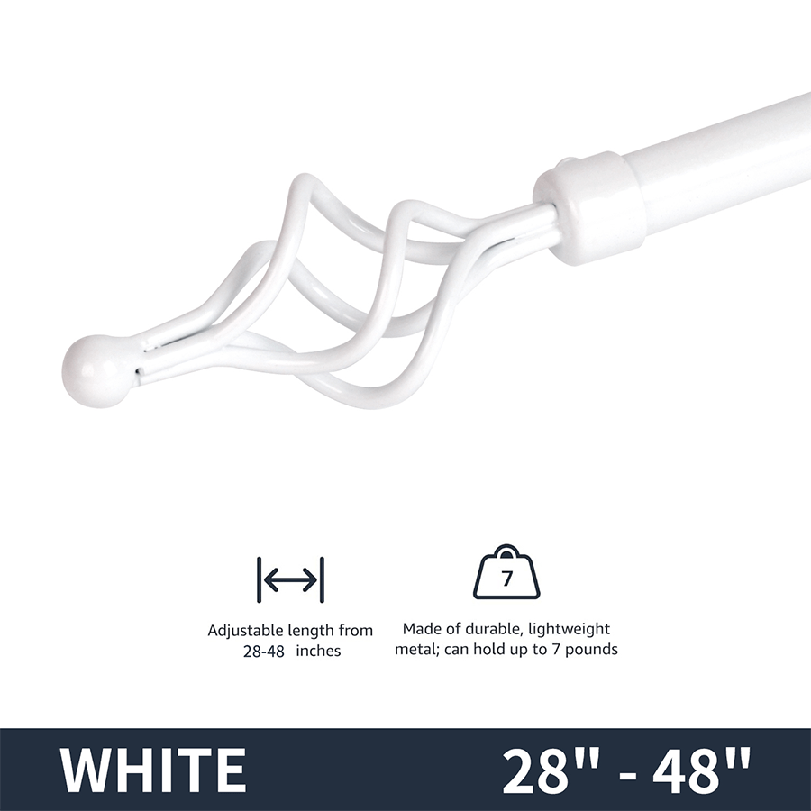 MORE THIA OPTIONS Thia Heavy-duty White Curtain Rod Thia Heavy-duty White Curtain Rod Mandaue Foam