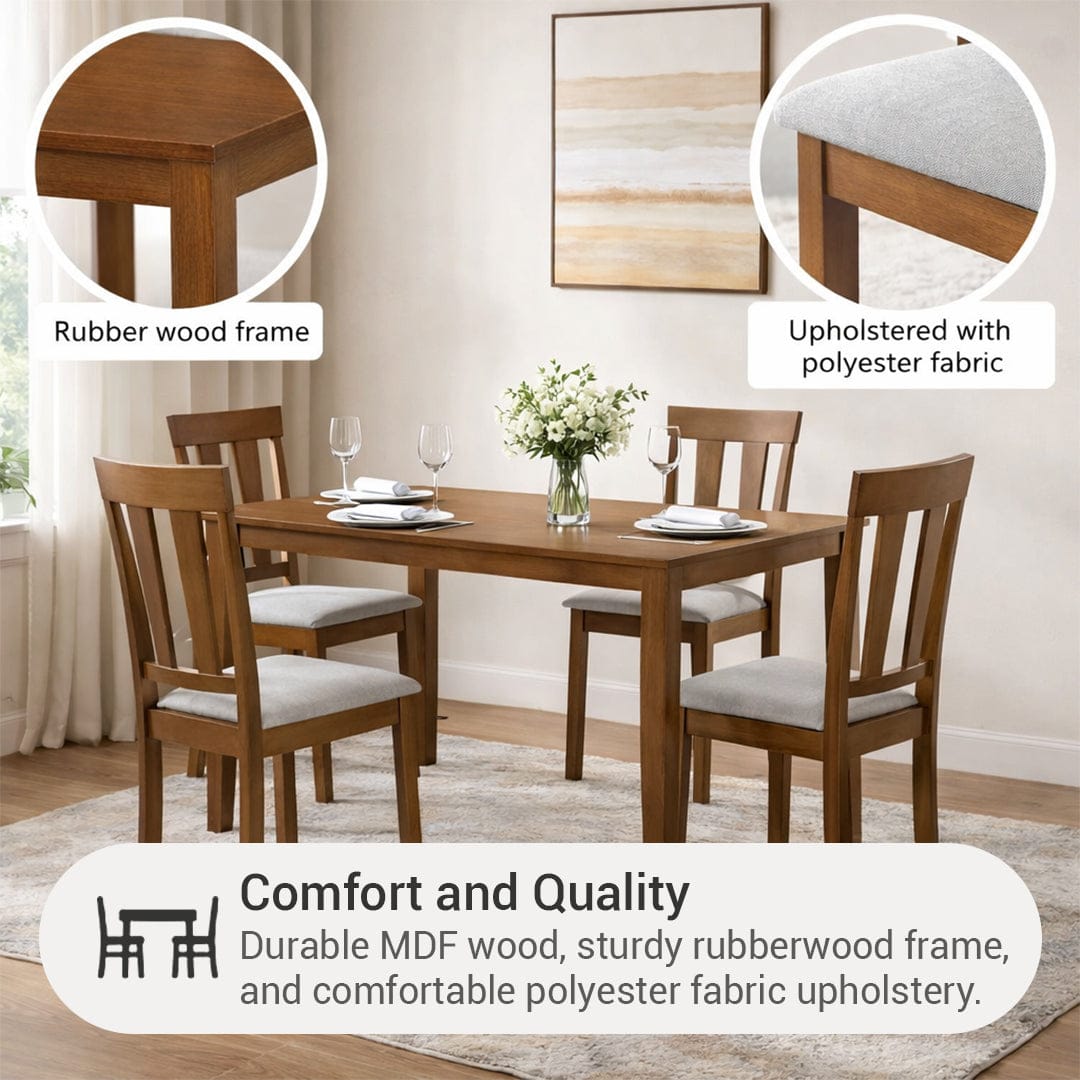 Thiago + Daphne 4 Seater Dining Set