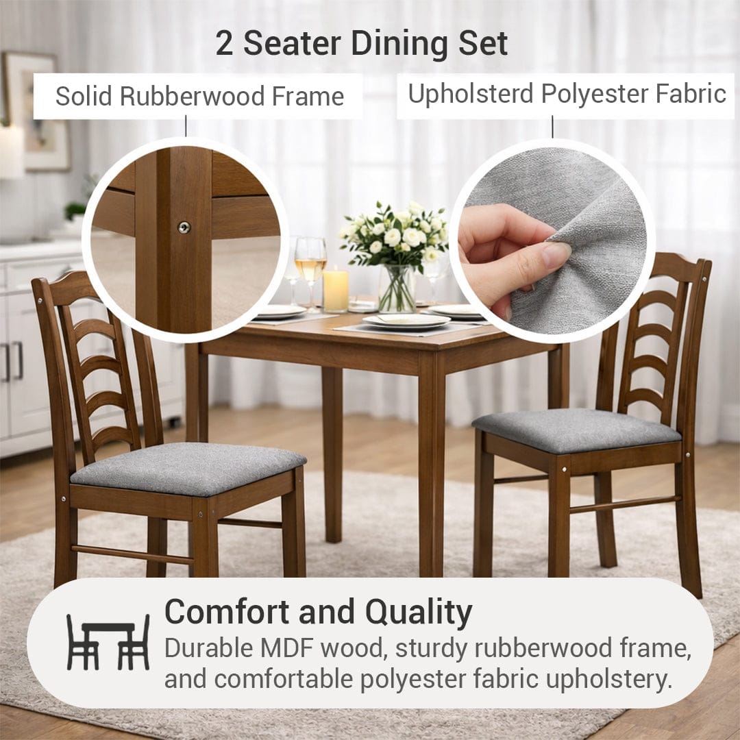 Thiago + Tessa 2 Seater Dining Set