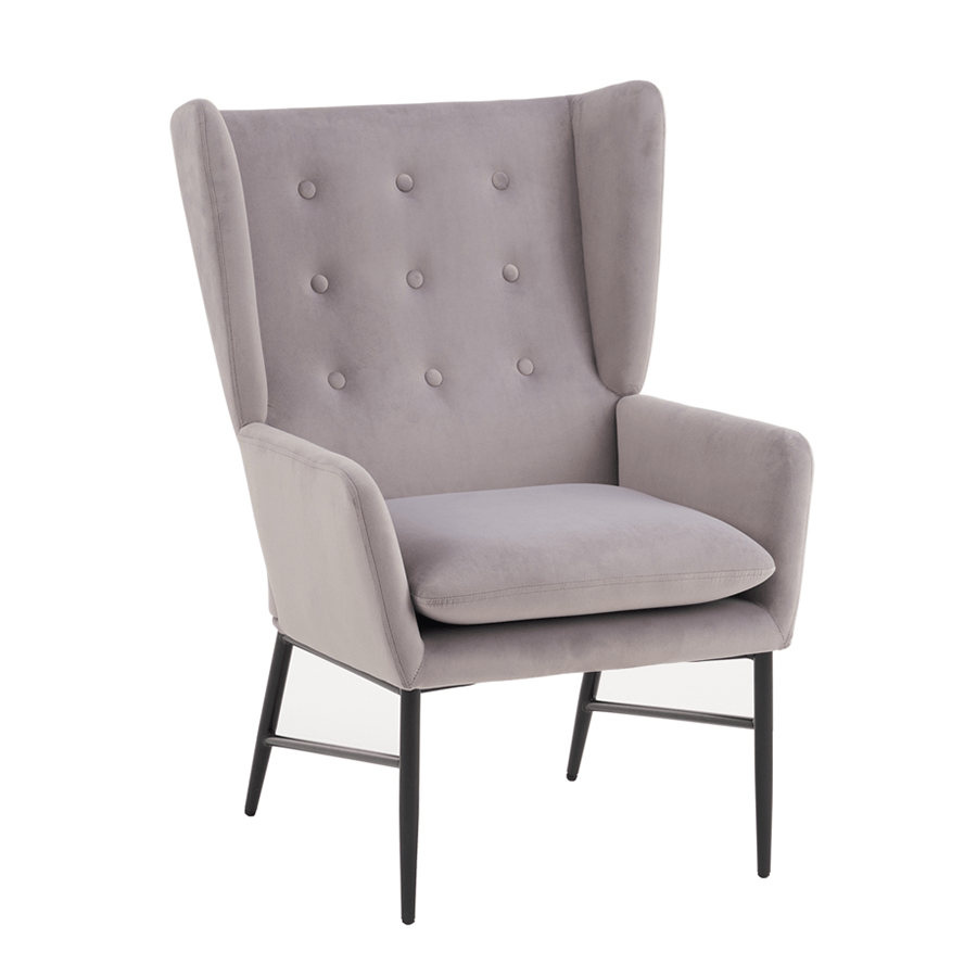 Torunn Wingchair Torunn Wingchair Gray Mandaue Foam