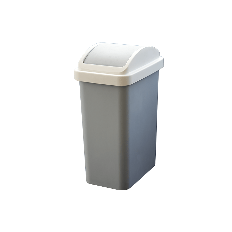 Trash Can with Swing Lid Trash Can with Swing Lid Gray Mandaue Foam