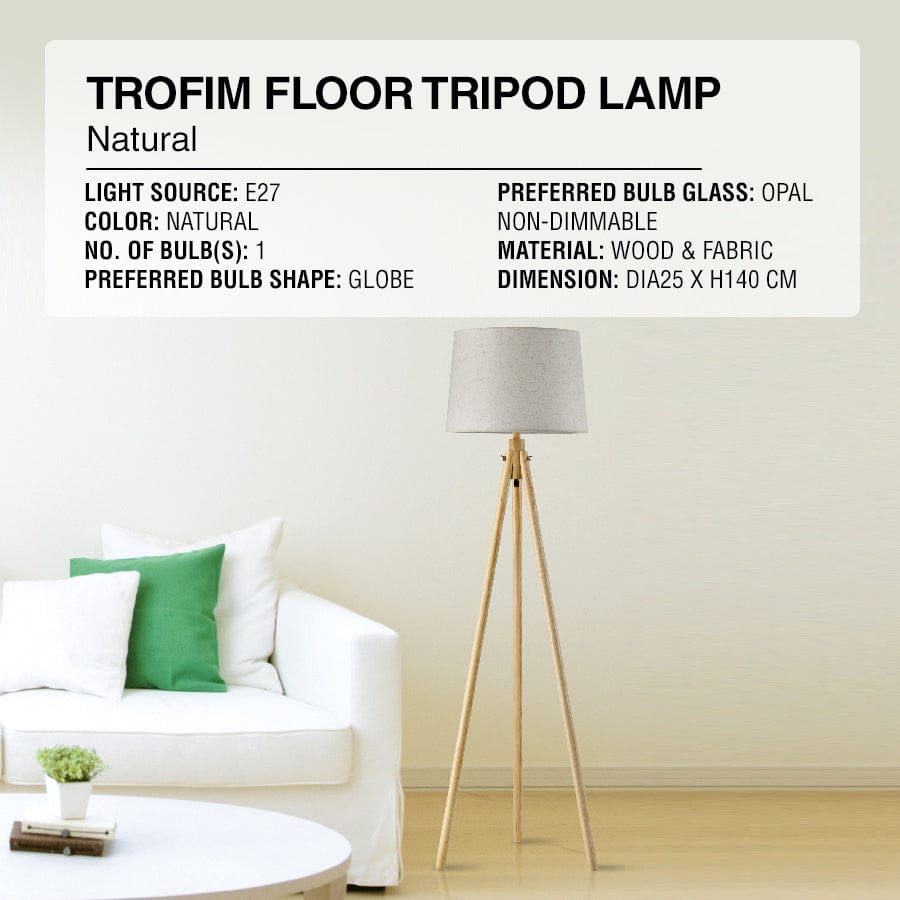 Trofim Floor Tripod Lamp