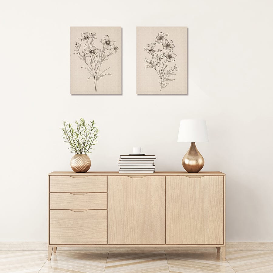 Ulani Set Of 2 Canvas Wall Art 30x40 cm