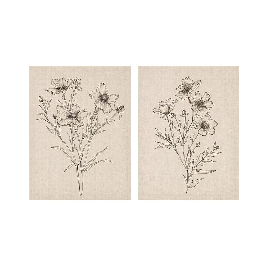 Ulani Set Of 2 Canvas Wall Art 30x40 cm