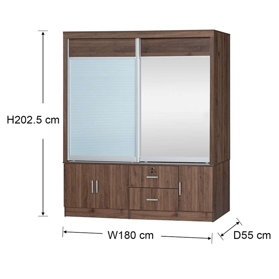 MORE VANIA OPTIONS Vania 180 cm Sliding Wardrobe Vania 180 cm Sliding Wardrobe Mandaue Foam