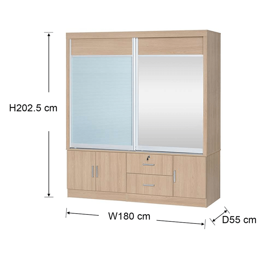 MORE VANIA OPTIONS Vania 180 cm Sliding Wardrobe Vania 180 cm Sliding Wardrobe Mandaue Foam