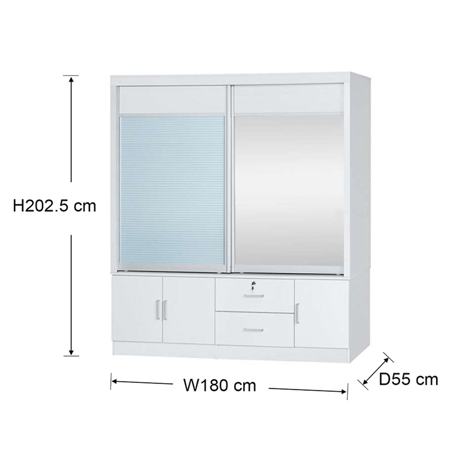 MORE VANIA OPTIONS Vania 180 cm Sliding Wardrobe Vania 180 cm Sliding Wardrobe Mandaue Foam