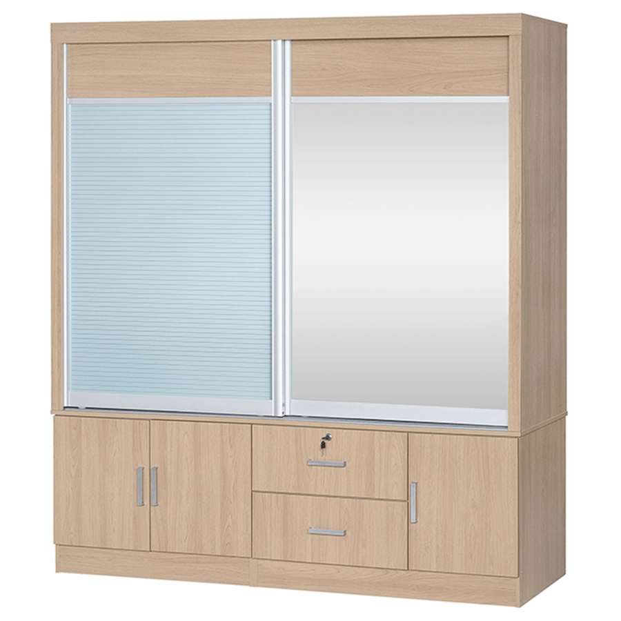 MORE VANIA OPTIONS Vania 180 cm Sliding Wardrobe Vania 180 cm Sliding Wardrobe Oak Mandaue Foam