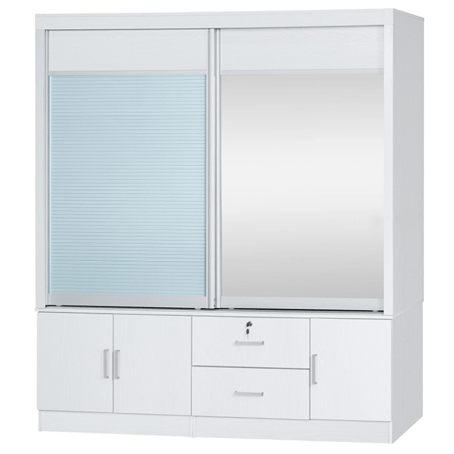 MORE VANIA OPTIONS Vania 180 cm Sliding Wardrobe Vania 180 cm Sliding Wardrobe White Mandaue Foam