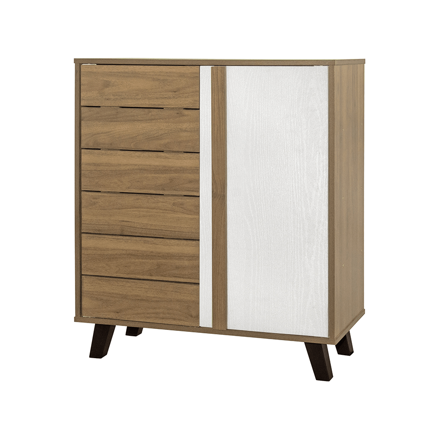 MORE VICCO OPTIONS Vicco Low Shoe Cabinet Vicco Low Shoe Cabinet Walnut + White Mandaue Foam