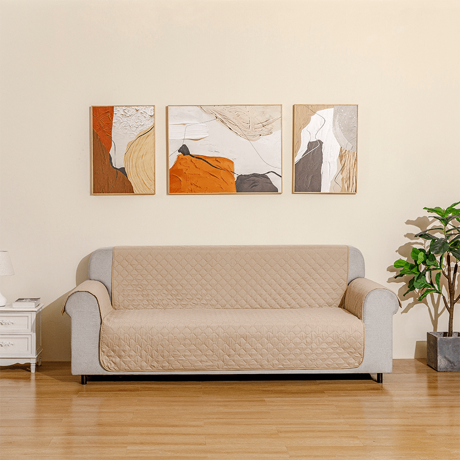 MORE WATERPROOF SOFA PROTECTOR Waterproof Sofa Protector Khaki Waterproof Sofa Protector Khaki Mandaue Foam
