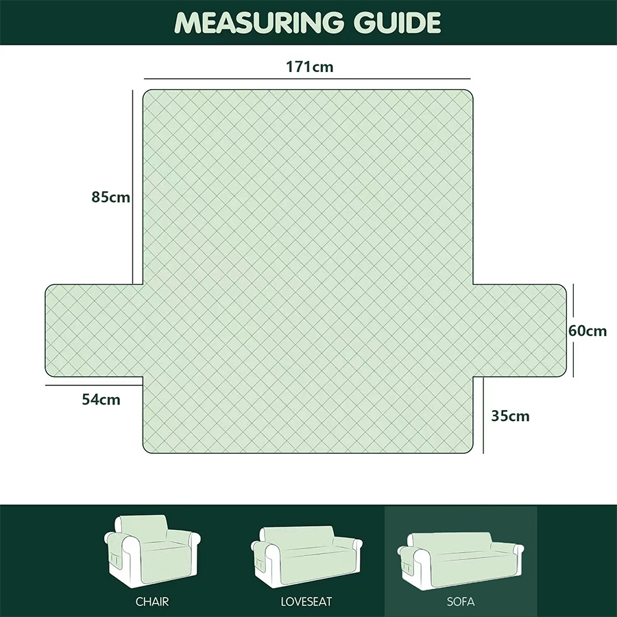 Waterproof Sofa Protector Khaki