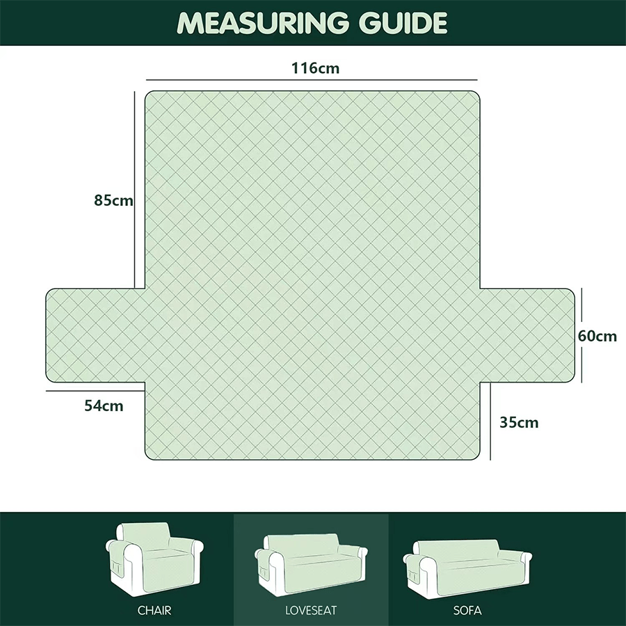 Waterproof Sofa Protector Khaki