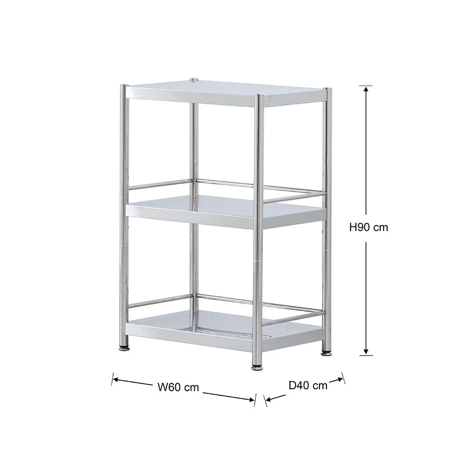 Weston 60 SS 3 Tier Metal Rack