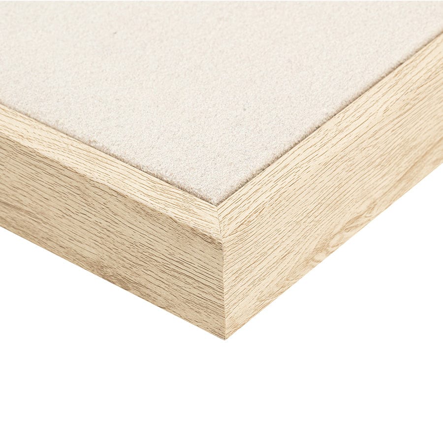 Whit Canvas Wall Art with PS Frame 100x100 cm