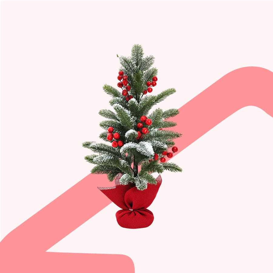 White Bark Pine with Berry Table Top 55cm