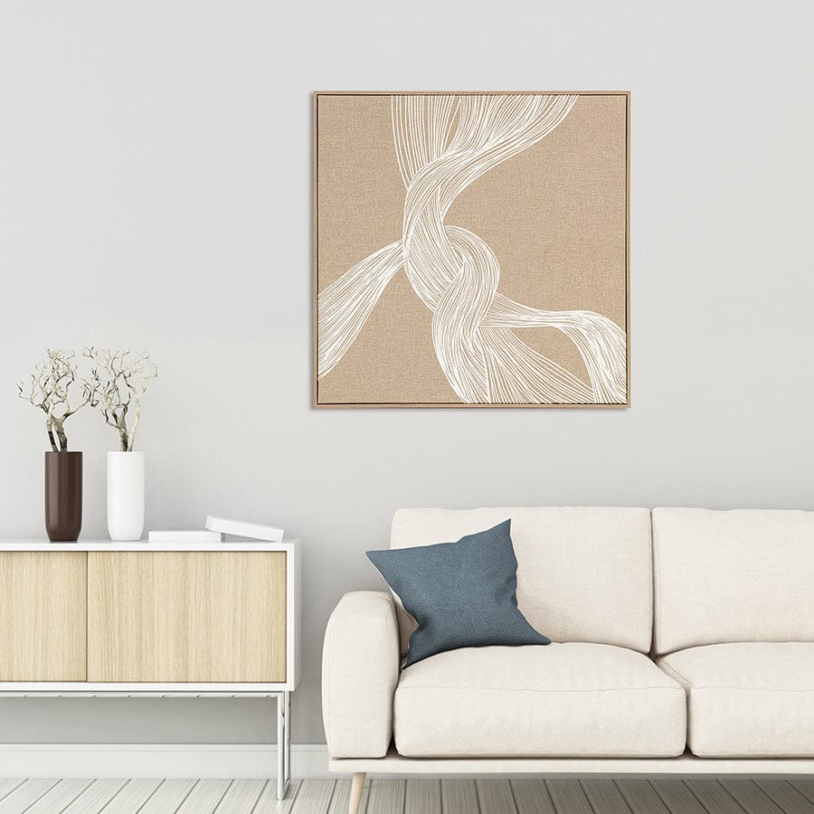 Winry Canvas Wall Art with PS Frame 80x80 cm