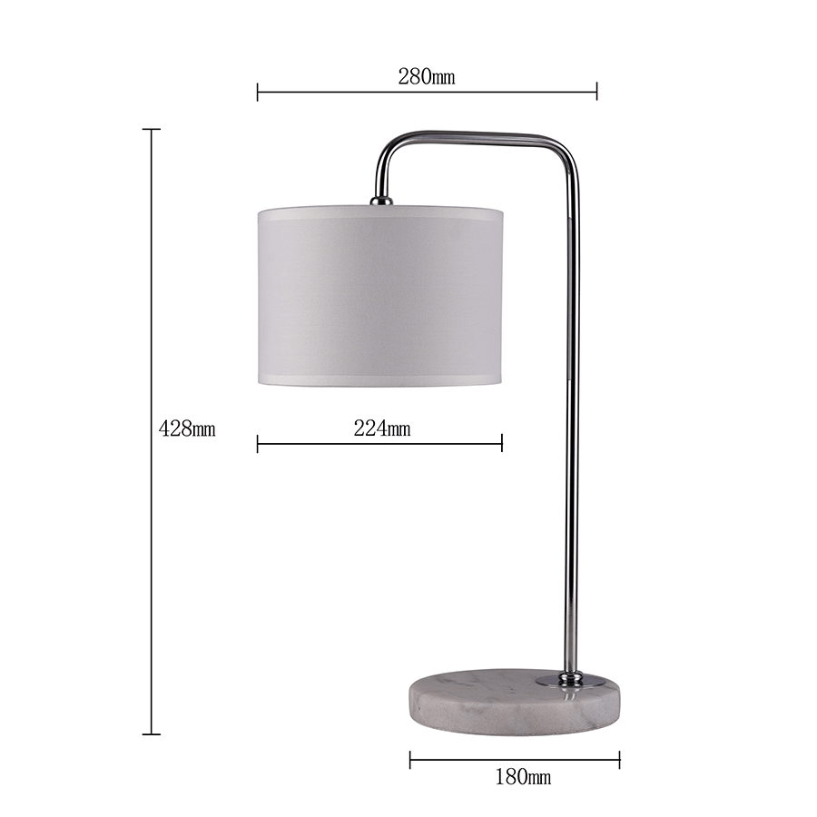 Yette Chrome Table Lamp Yette Chrome Table Lamp Mandaue Foam