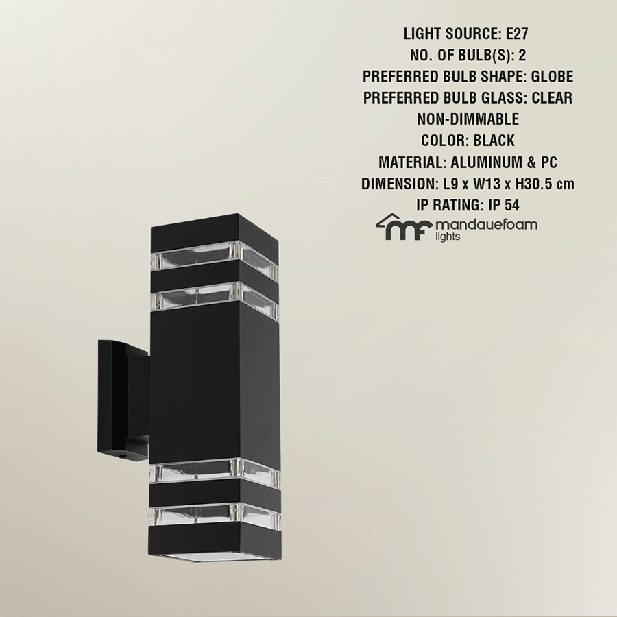 Yuliy Outdoor Wall Lamp Double Light