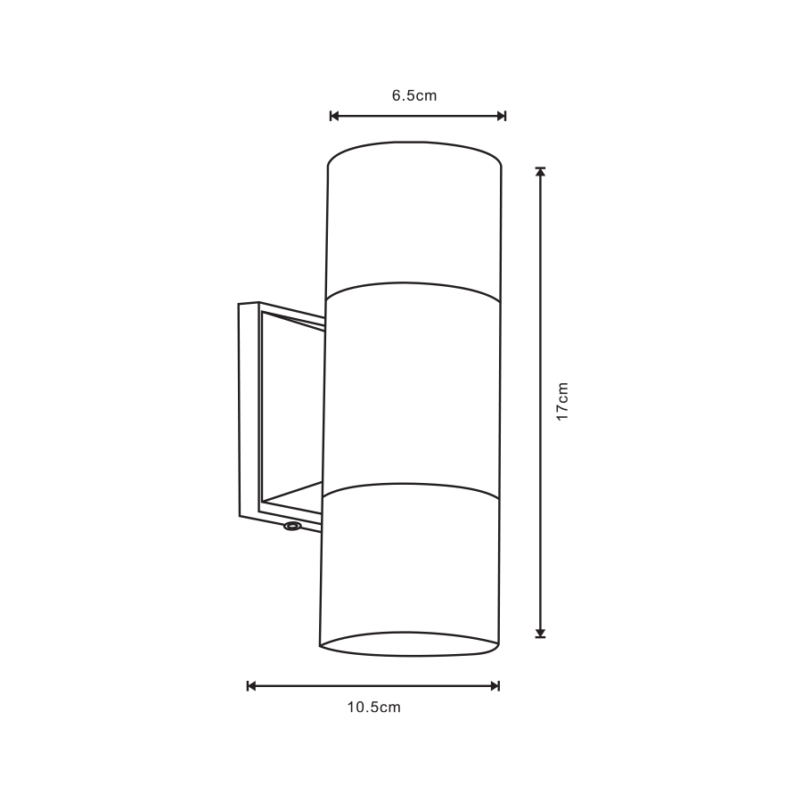 Yvan Outdoor Wall Lamp Double Light