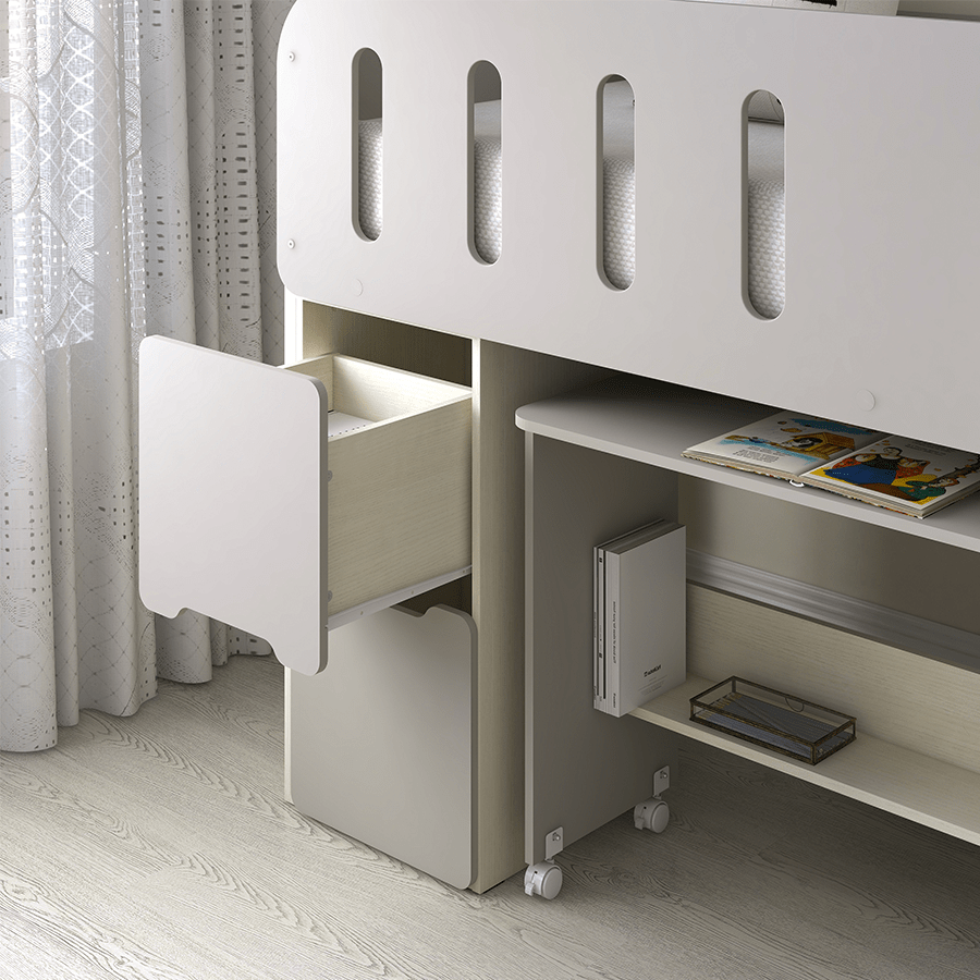 Zella Loft Bedset with Desk