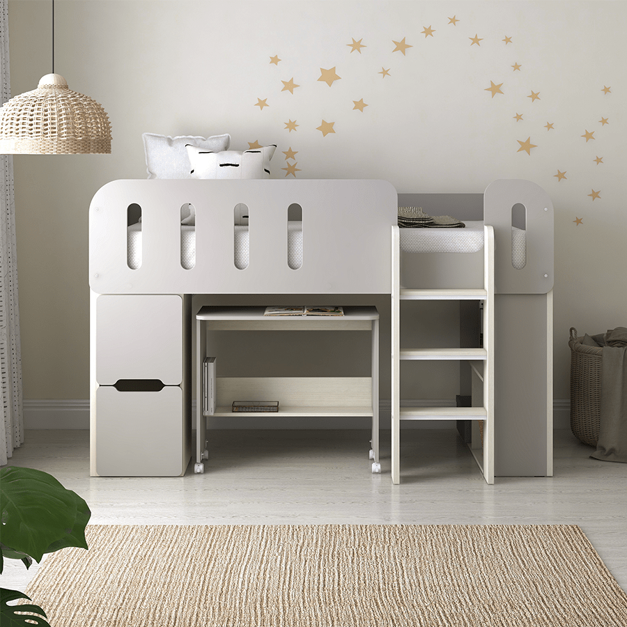 Zella Loft Bedset with Desk