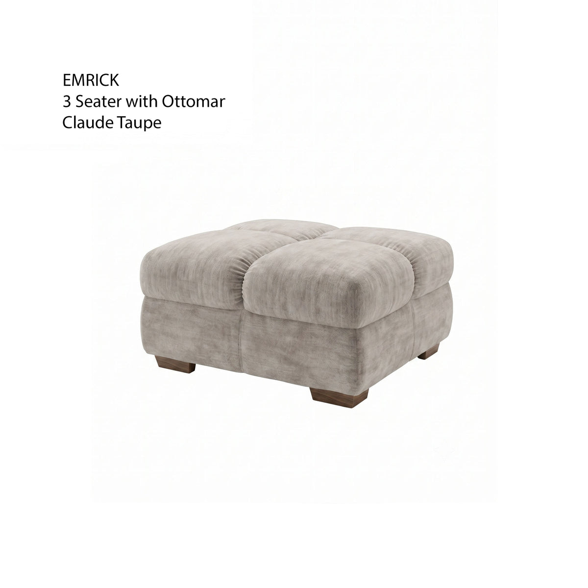 Emrick 3 Seater with Ottoman