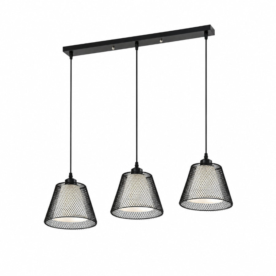 Theis Metal Modern Light Fixture - 3 Shades