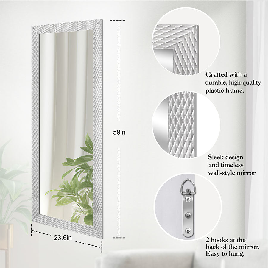 Jul Metalic Smoke Framed Mirror