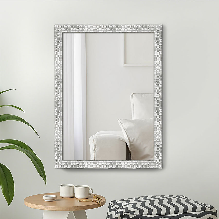 Jiri Silver Framed Mirror 90x120cm