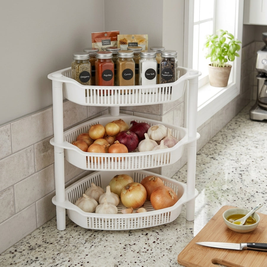 Iker Corner Shelf 3 Layer