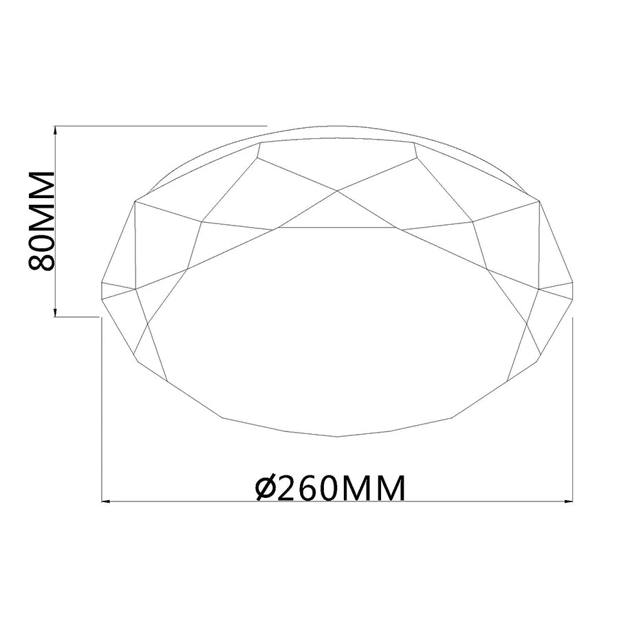 Gisel LED Flushmount Light -33cm