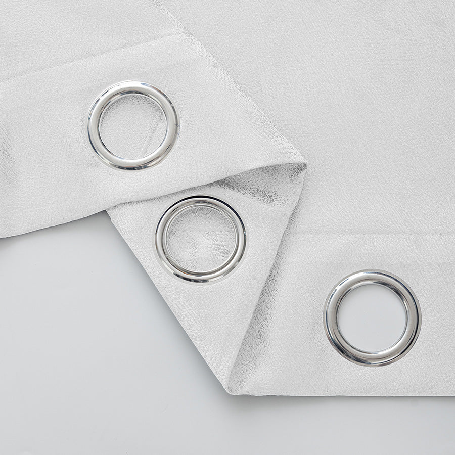 Brita White Pearl Set of 2 Curtains