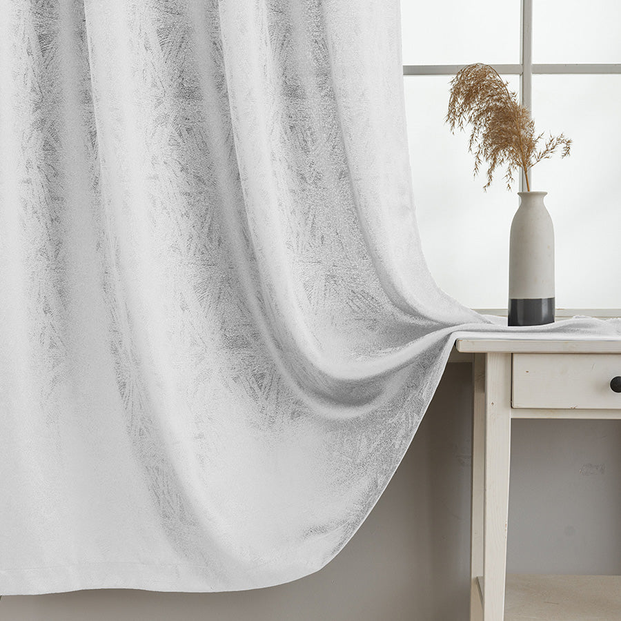 Brita White Pearl Set of 2 Curtains