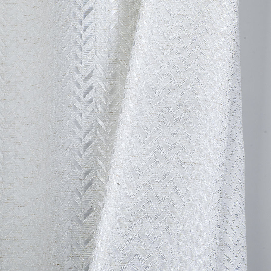 Aneta Pale Cream Crinkle Curtain