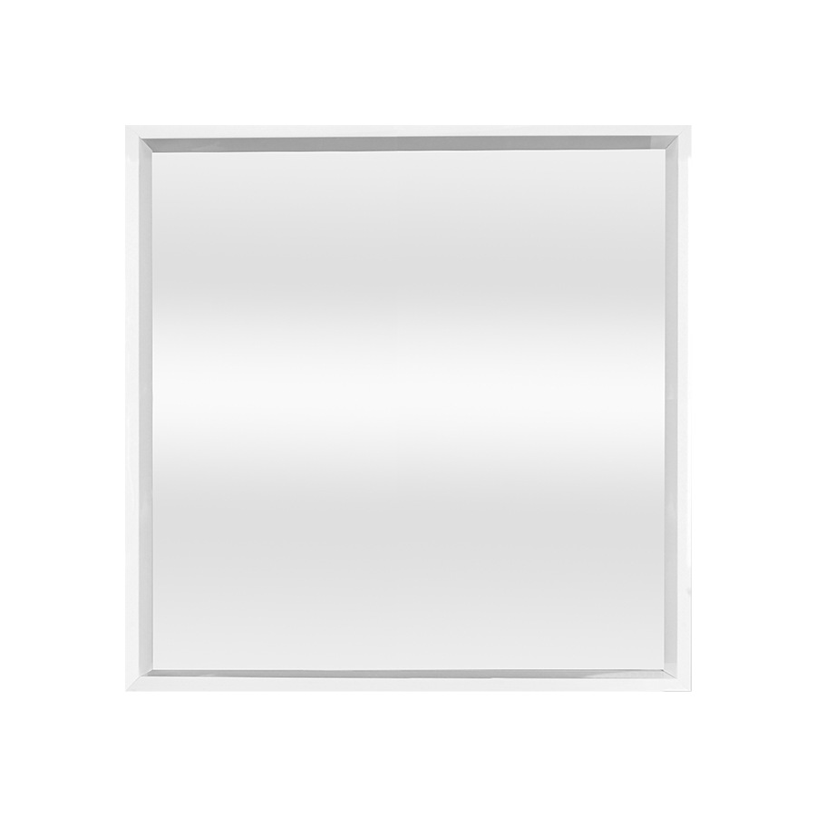 Indre White Framed Mirror 60x60cm