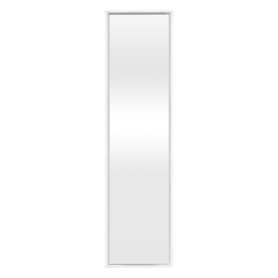 Indre White Framed Mirror 40x150cm