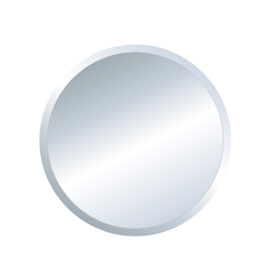 Plain Bevel Round Mirror