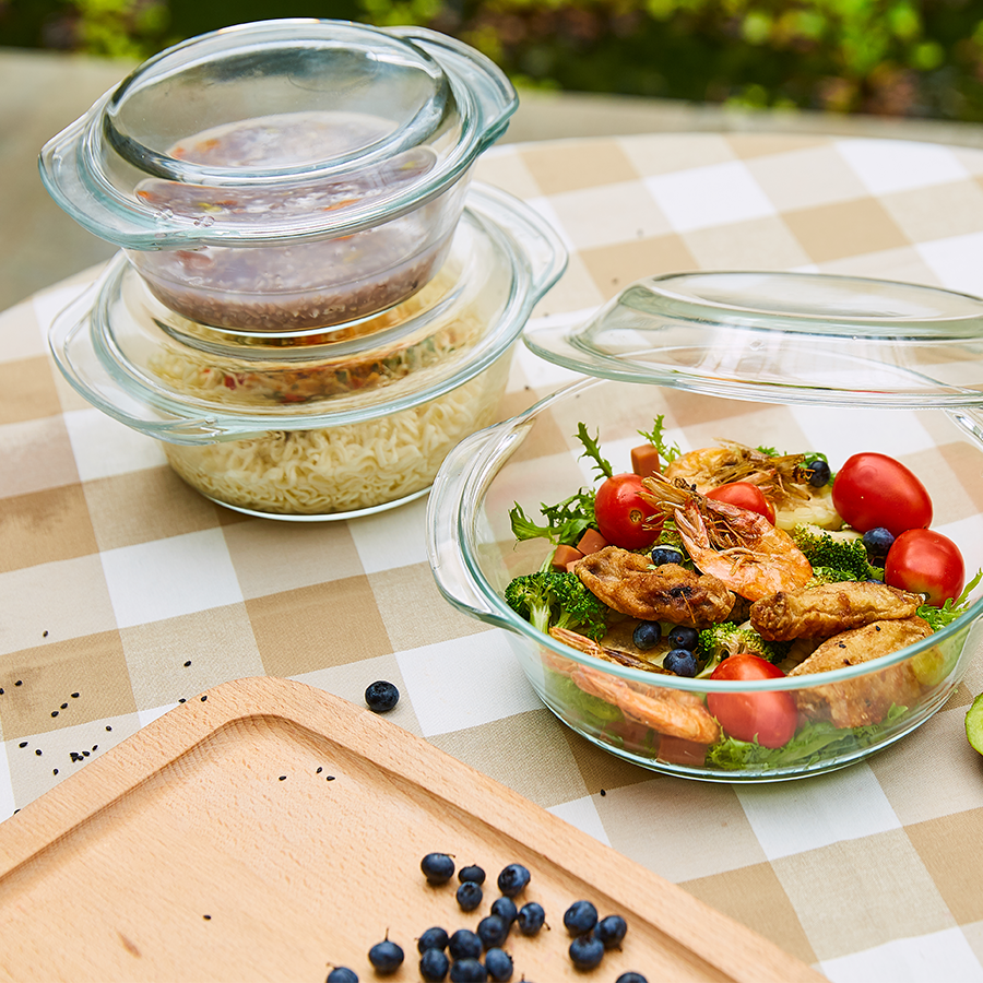 Glass Casserole with Lid