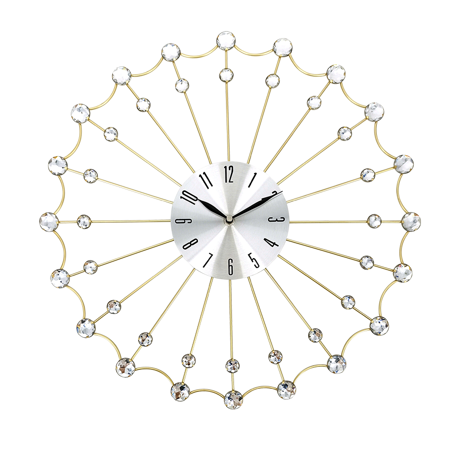 Crystal Web Wall Clock 45cm